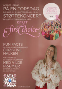 Plakat til Korets First Choice støttekoncert.