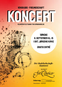 Plakat for venskabskoncert 6/9/26